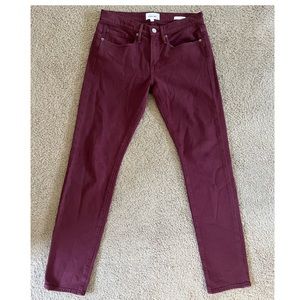 Frame Women's Red High Waist Le High Skinny Stretch Jeans Size 31